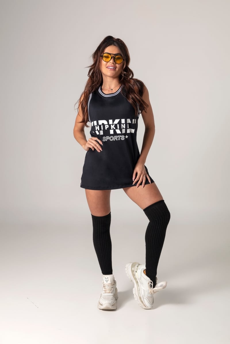 Hipkini - Large Amazing Fitness Black T-Shirt with Cuff - 3339487 Hipkini - Large Amazing Fitness Black T-Shirt with Cuff - 3339487