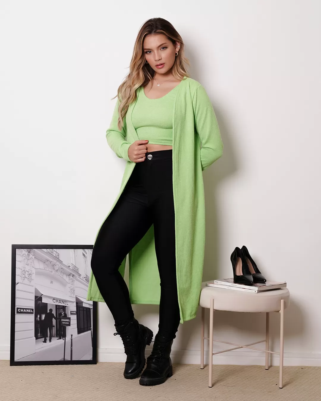 My Life - Fitness Set Top and Pants My Life Puffer Cropped and Green Shirt - 413VERD My Life - Fitness Set Top and Pants My Life Puffer Cropped and Green Shirt - 413VERD