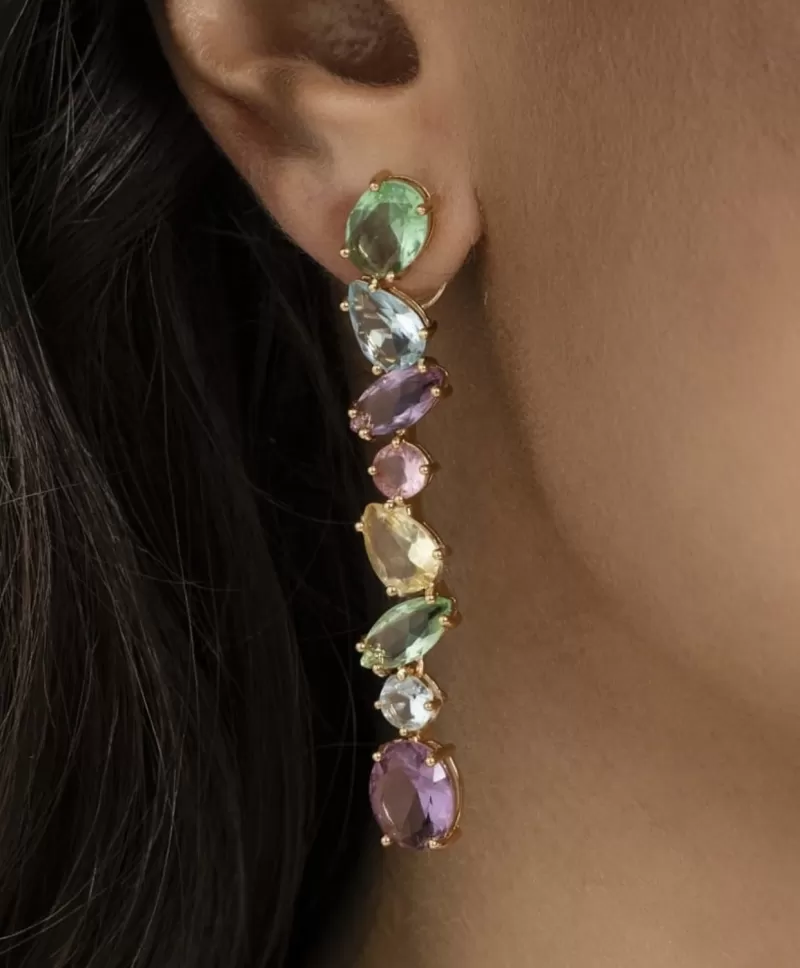 Mikabe - Earring Wire Crystals - MK1208
