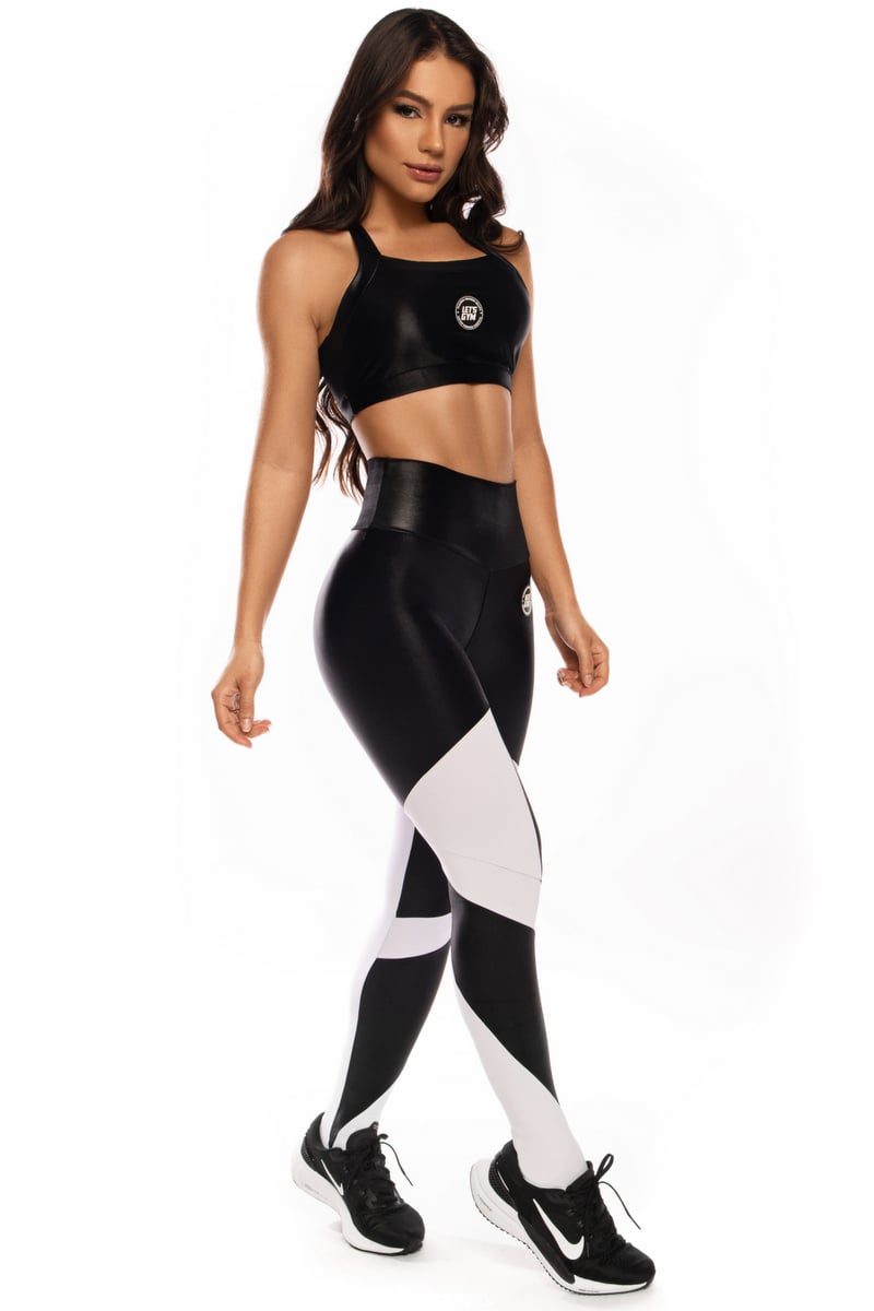 Lets Gym - Black Fashion Leggings - 1716PT Lets Gym - Black Fashion Leggings - 1716PT