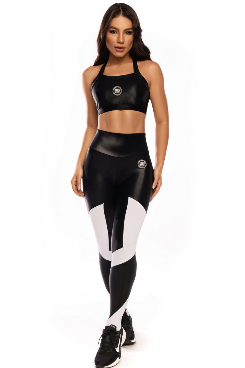 Lets Gym - Black Fashion Leggings - 1716PT Lets Gym - Black Fashion Leggings - 1716PT