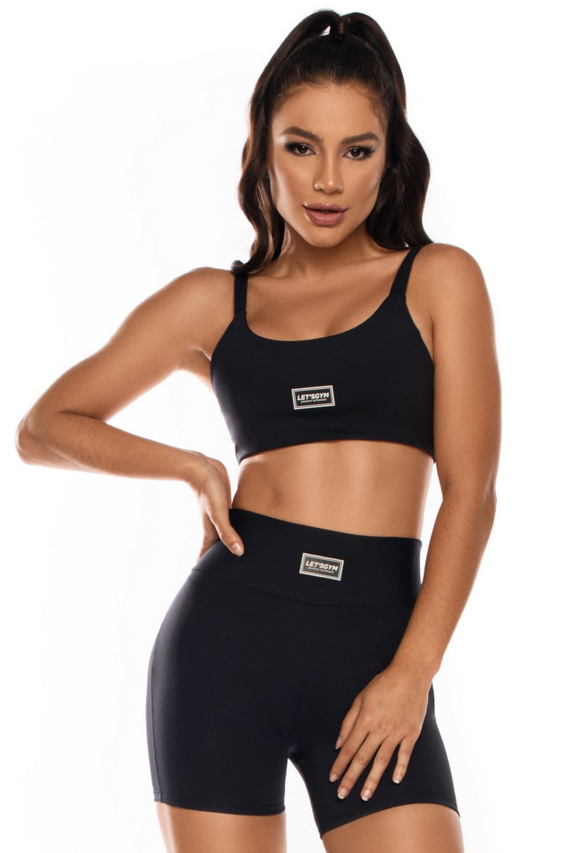 Lets Gym - Top Basic Colors Black - 1712PT Lets Gym - Top Basic Colors Black - 1712PT