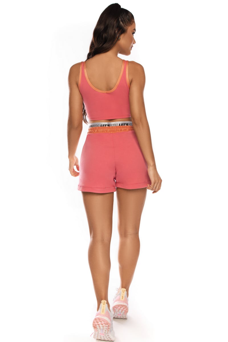 Lets Gym - Dreamy Coral shorts - 1703CL Lets Gym - Dreamy Coral shorts - 1703CL