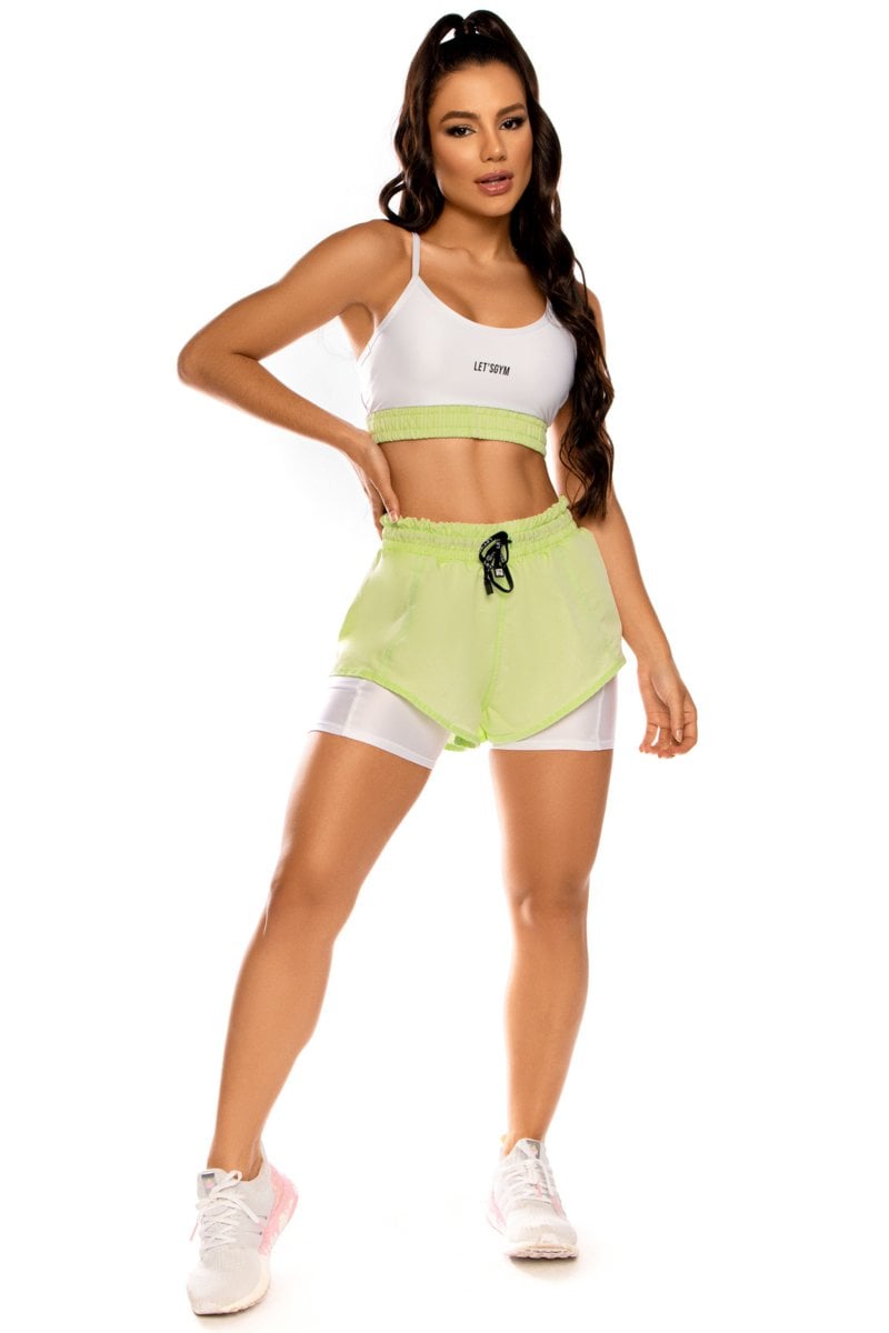 Lets Gym - Modern Green Shorts - 1742BRLM Lets Gym - Modern Green Shorts - 1742BRLM