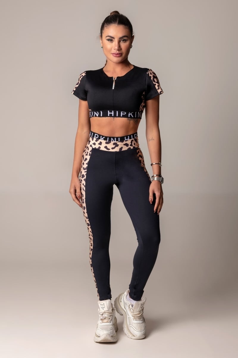 Hipkini - Top Walk Fitness Animal Print Print - 3339520