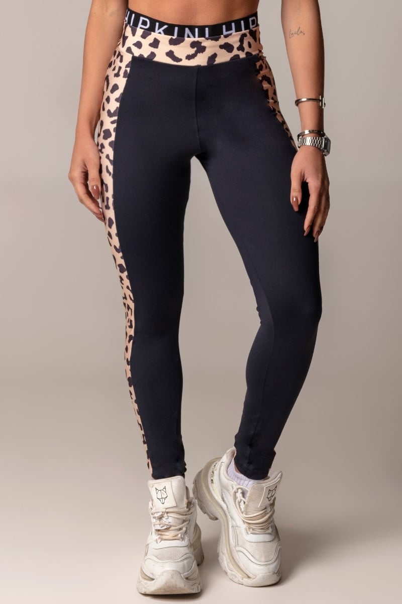 Hipkini - Leggings Walk Fitness Black Double Waist - 3339521