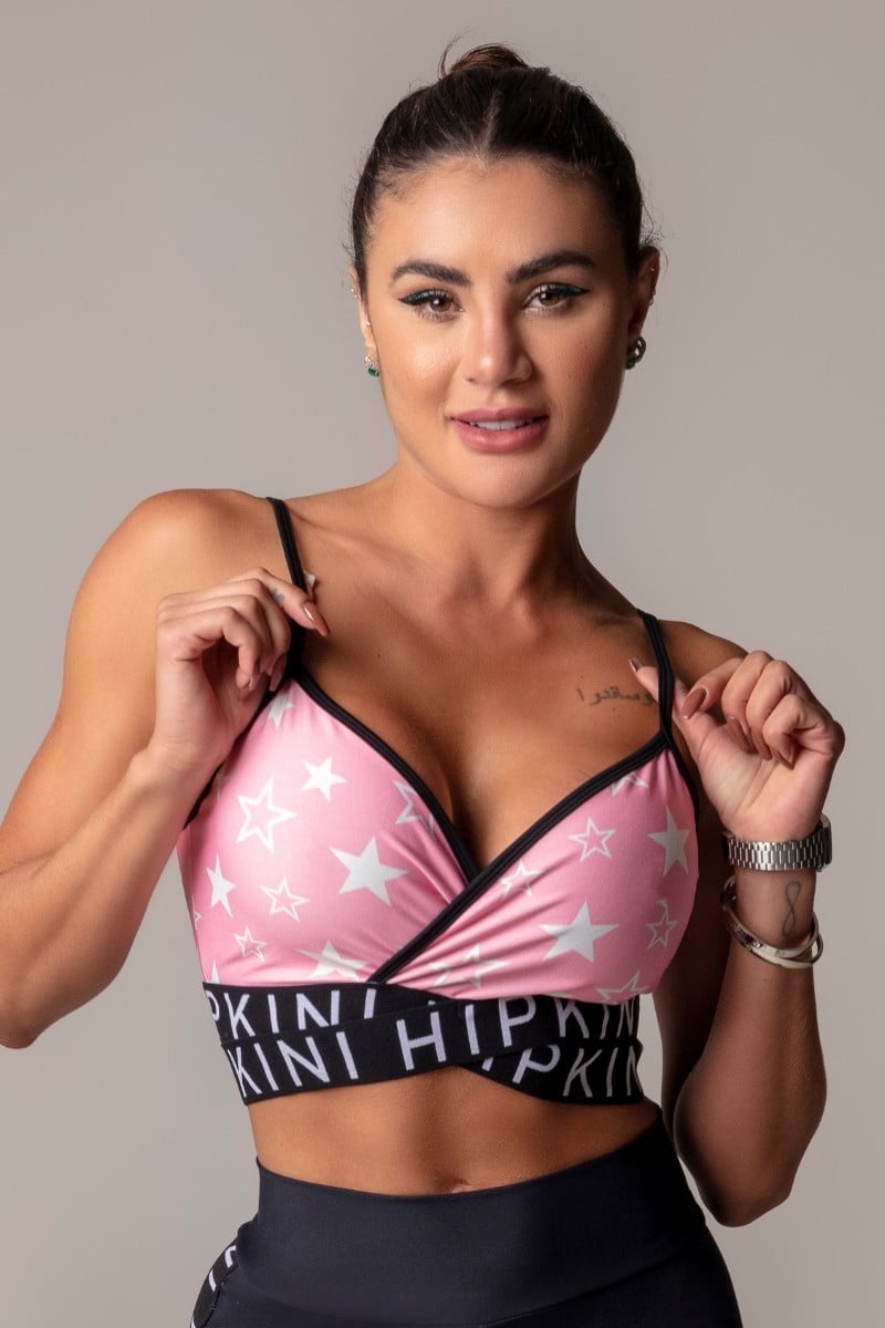 Hipkini - Top Walk Fitness With Star and Cross Elastic - 3339586