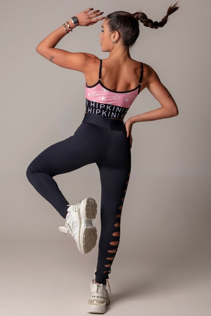 Hipkini - Top Walk Fitness With Star and Cross Elastic - 3339586