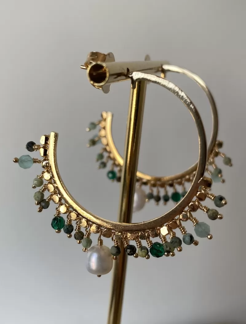 Mikabe - African Turquoise Stone Earring Hangers - MK1271