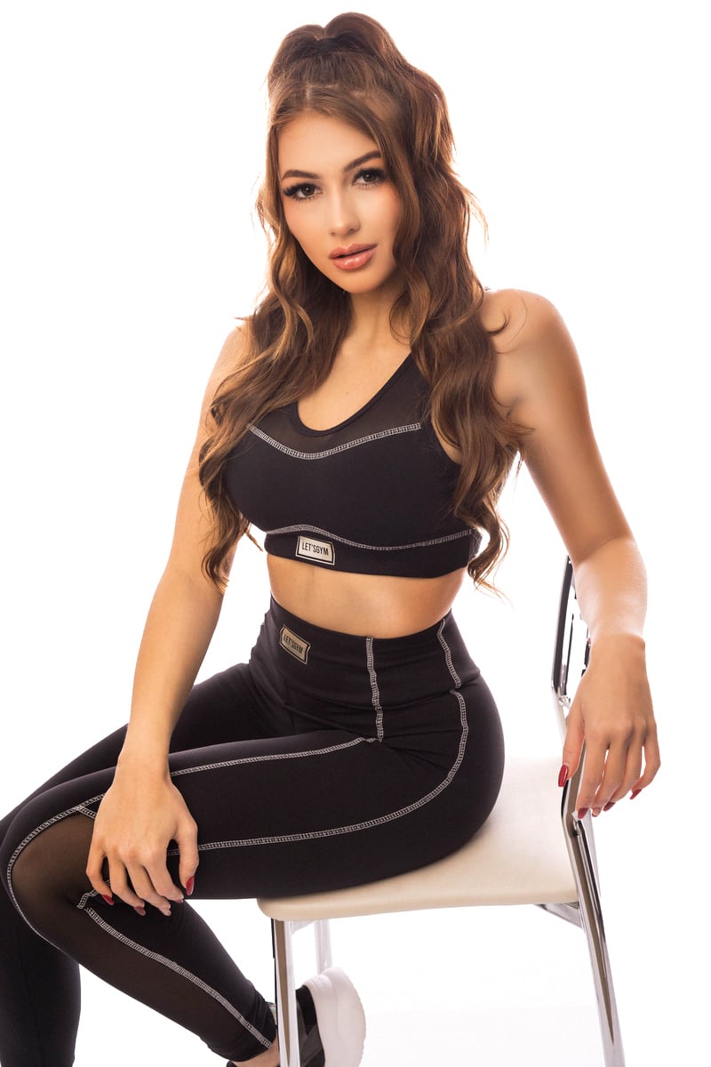 Lets Gym - Black Powerfull Leggings - 1740PT Lets Gym - Black Powerfull Leggings - 1740PT