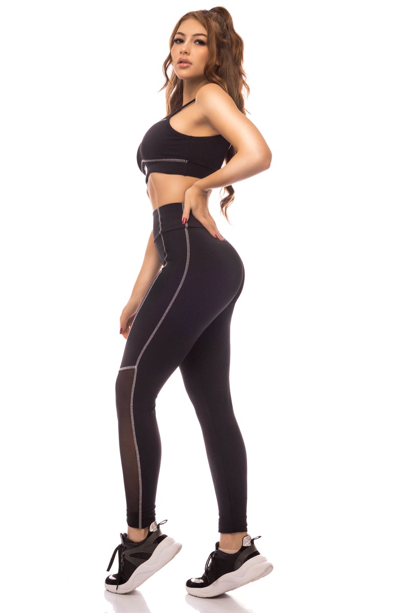 Lets Gym - Black Powerfull Leggings - 1740PT Lets Gym - Black Powerfull Leggings - 1740PT