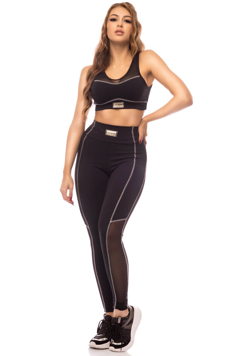 Lets Gym - Black Powerfull Leggings - 1740PT Lets Gym - Black Powerfull Leggings - 1740PT