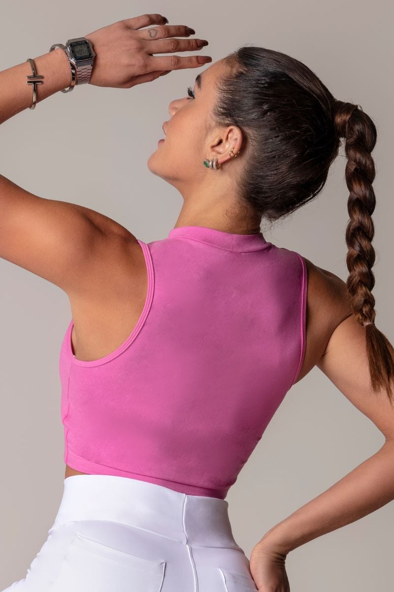 Hipkini - Shirt Walk Fitness Blouse Pink with Zipper - 3339725 Hipkini - Shirt Walk Fitness Blouse Pink with Zipper - 3339725