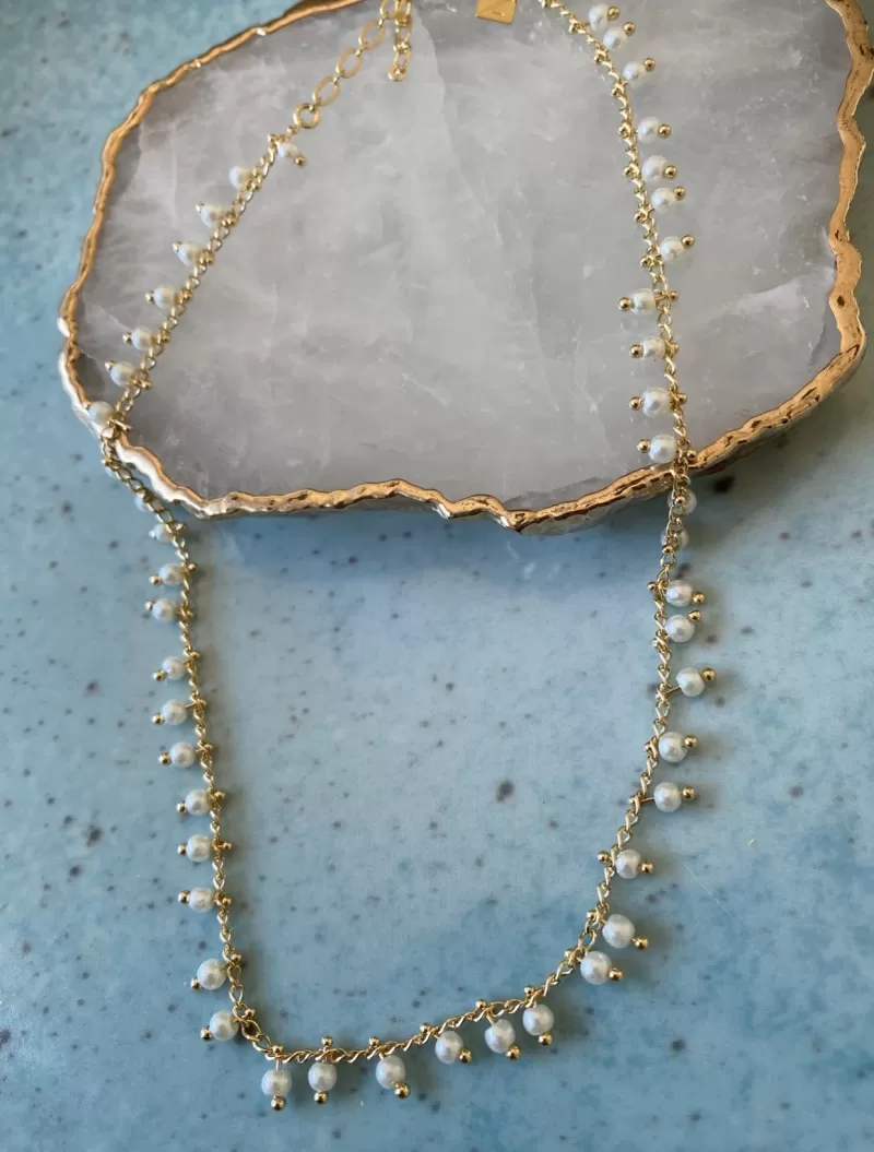 Mikabe - Choker Pearl Hangers - MK1297