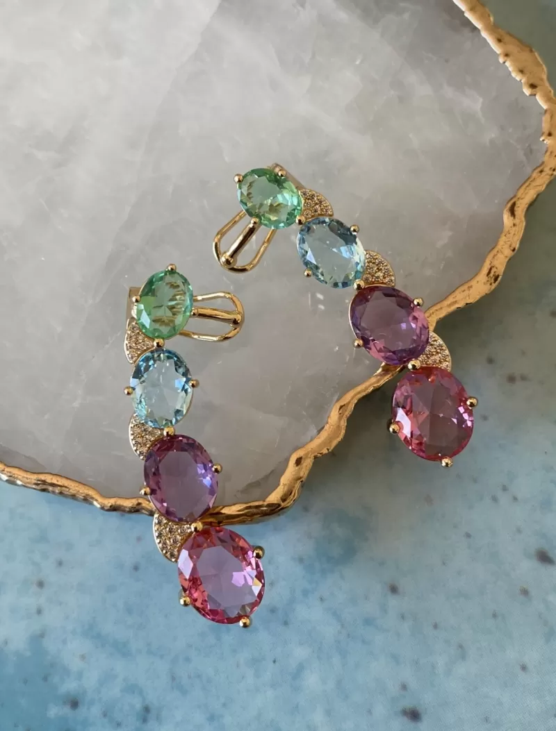 Mikabe - Ear Cuff Candy Crystals - MK1298