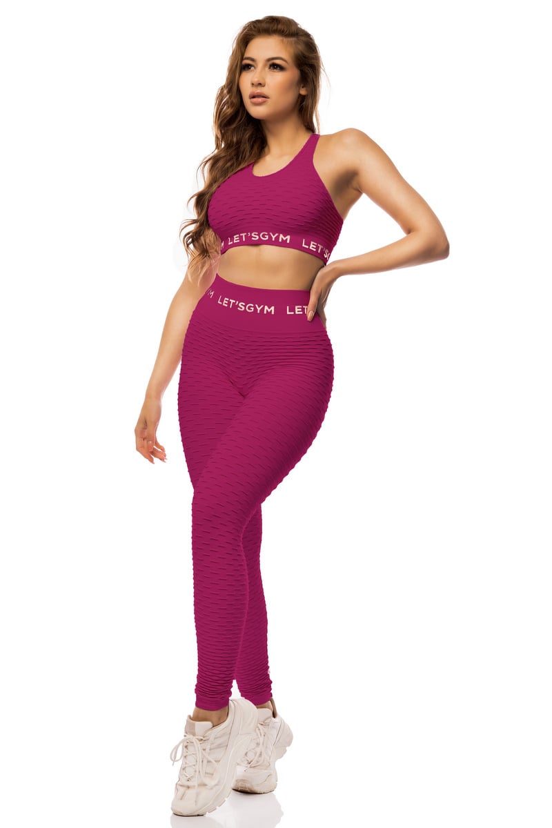 Lets Gym - Leggings Seamless Brocade Purple - 1255FPU Lets Gym - Leggings Seamless Brocade Purple - 1255FPU