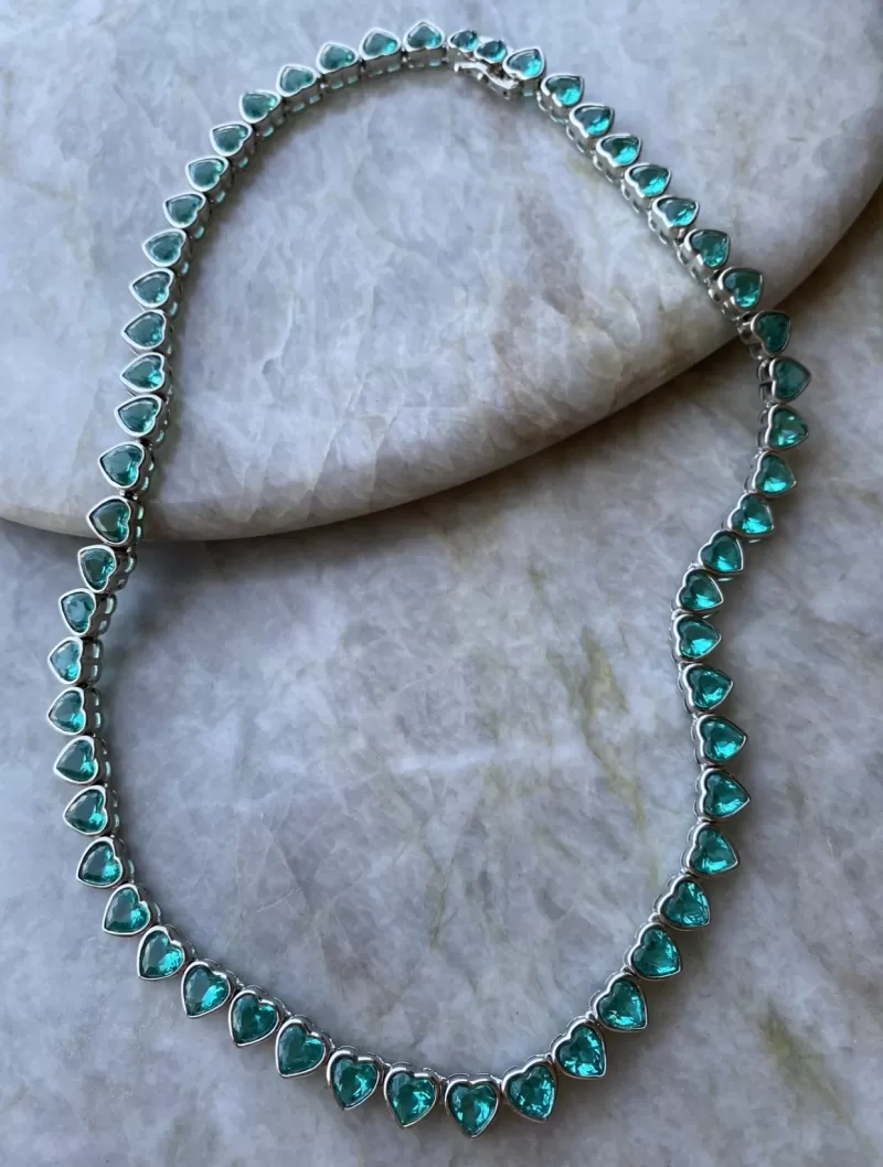 Mikabe - Necklace Rivieira Tourmaline Heart - MK1304