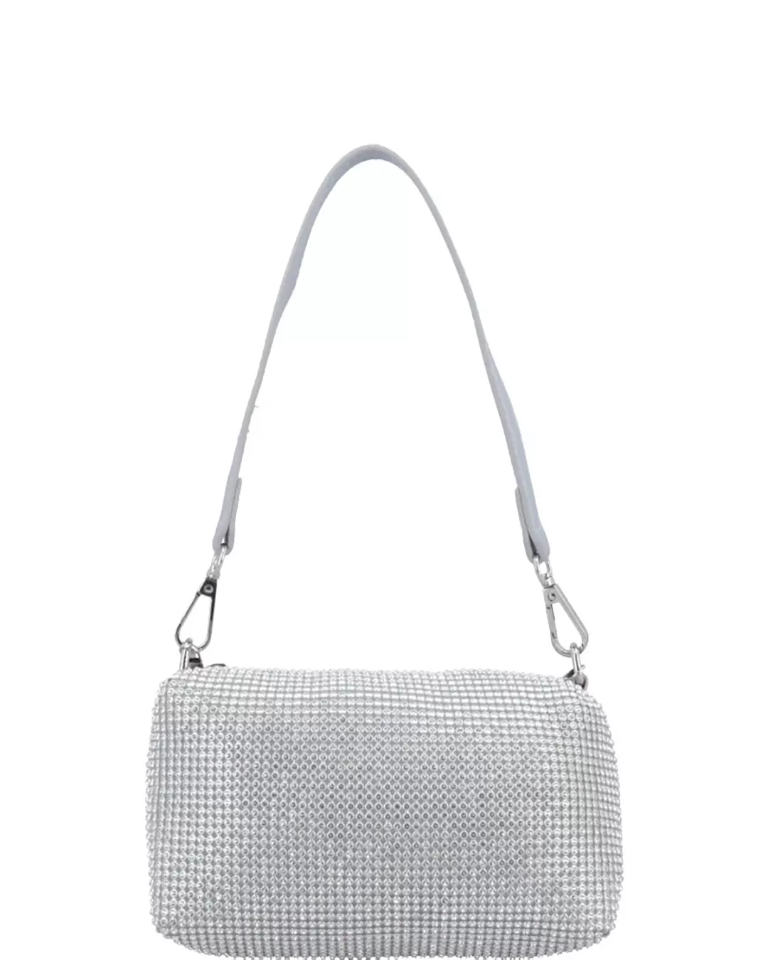 Bauarte - Silver Rhinestone Party Bauarte Hand Bag - 00236321037PRAT Bauarte - Silver Rhinestone Party Bauarte Hand Bag - 00236321037PRAT