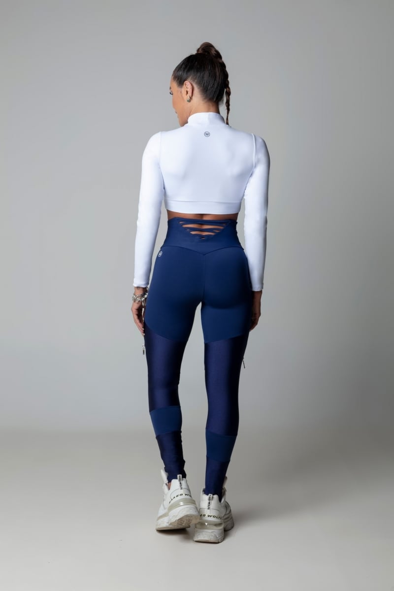 Hipkini - Top Hi Gorgeous Fitness White Long Sleeve - 3339552 Hipkini - Top Hi Gorgeous Fitness White Long Sleeve - 3339552