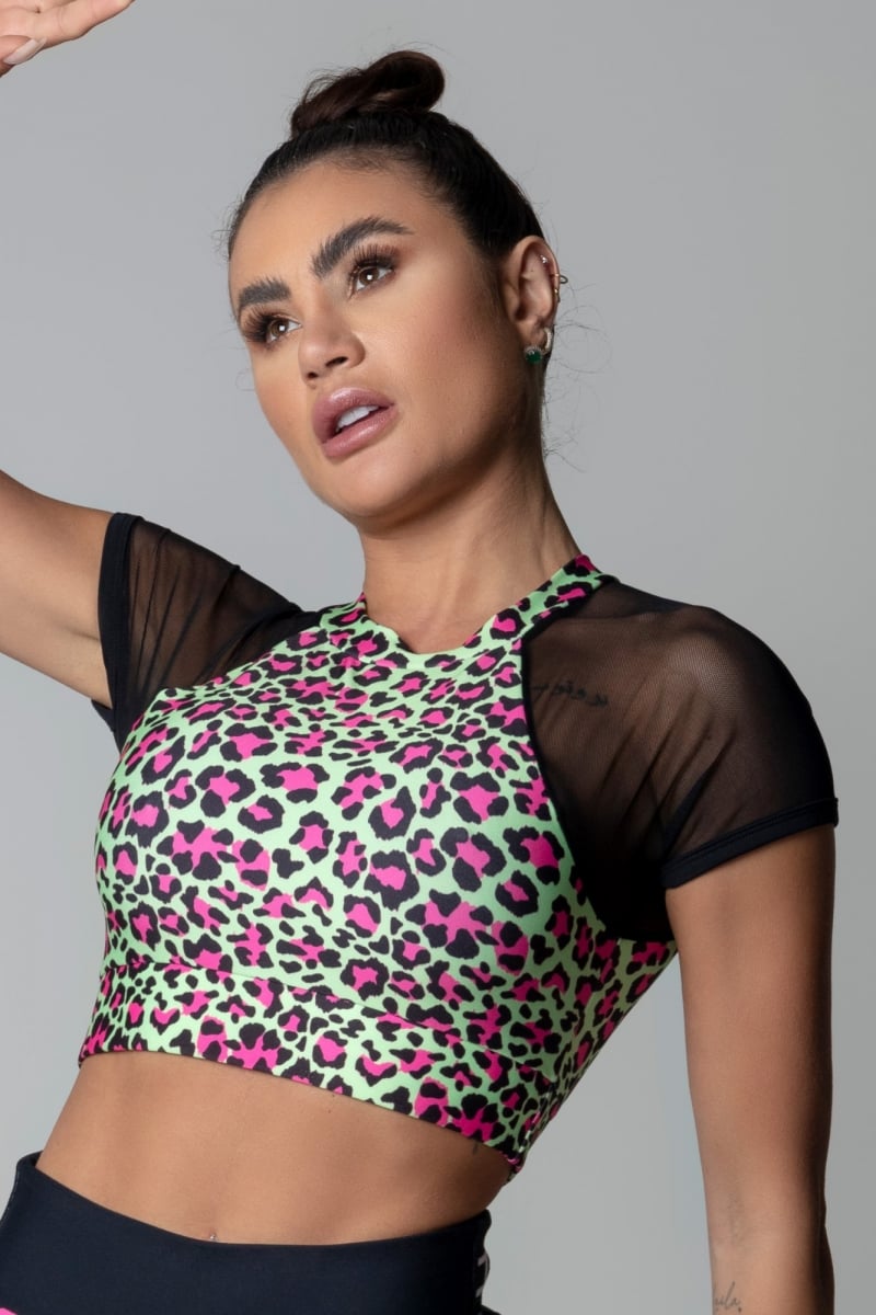 Hipkini - Top Hi Gorgeous Fitness Animal Print Print - 3339631
