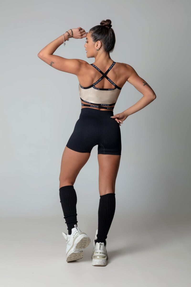 Hipkini - Top Hi Gorgeous Fitness Beige with Cross Strap - 3339588 Hipkini - Top Hi Gorgeous Fitness Beige with Cross Strap - 3339588