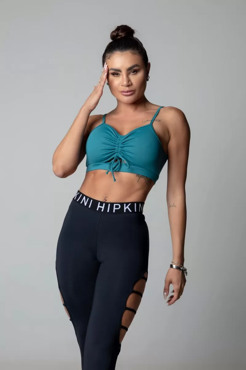 Hipkini - Top Hi Gorgeous Fitness Green Fringed In Front - 3339590 Hipkini - Top Hi Gorgeous Fitness Green Fringed In Front - 3339590