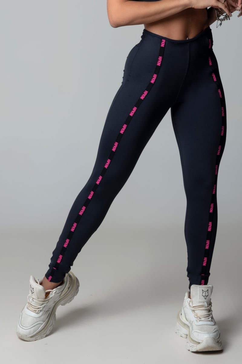 Hipkini - Hi Gorgeous Fitness Black Leggings with Custom Elastic - 3339593