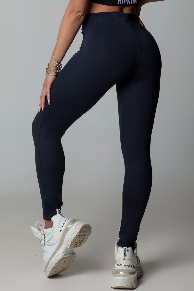 Hipkini - Hi Gorgeous Fitness Black Leggings with Custom Elastic - 3339593