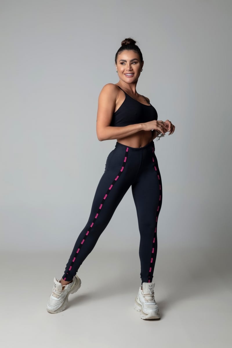 Hipkini - Hi Gorgeous Fitness Black Leggings with Custom Elastic - 3339593