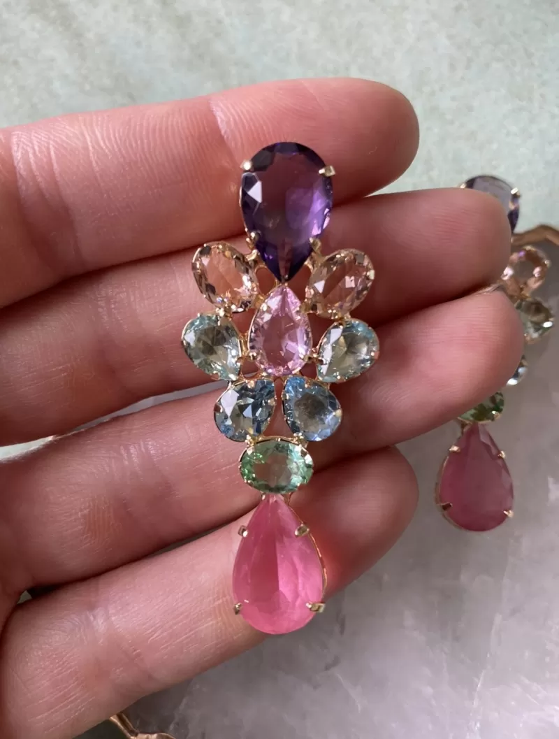 Mikabe - Earring Party Zirconia Color - MK1334