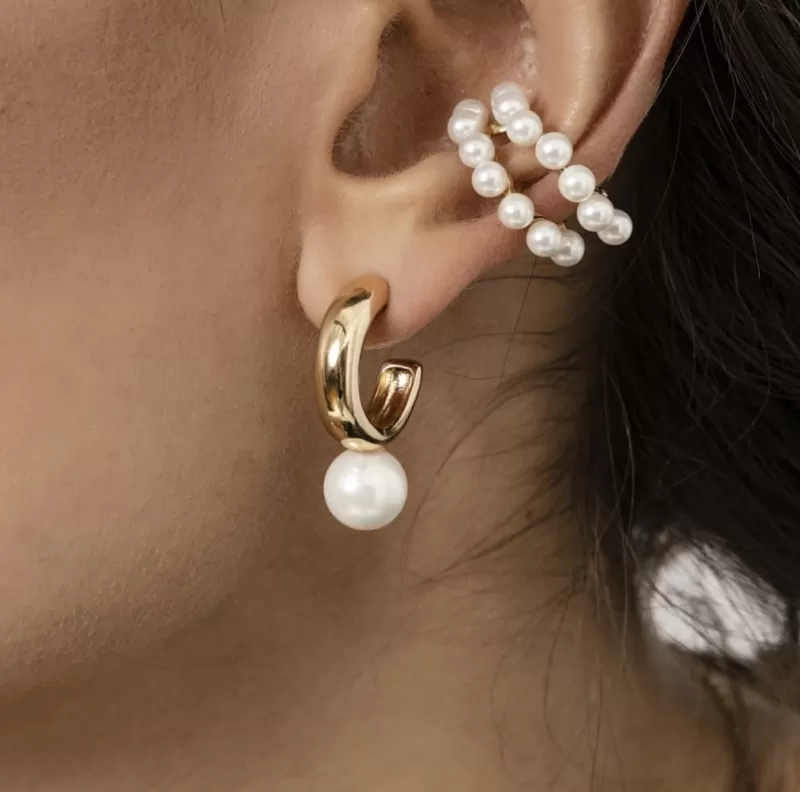 Mikabe - Pearls Double Pressure Piercing - MK1339