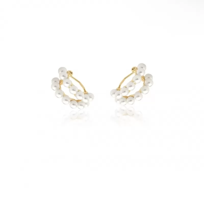 Mikabe - Pearls Double Pressure Piercing - MK1339