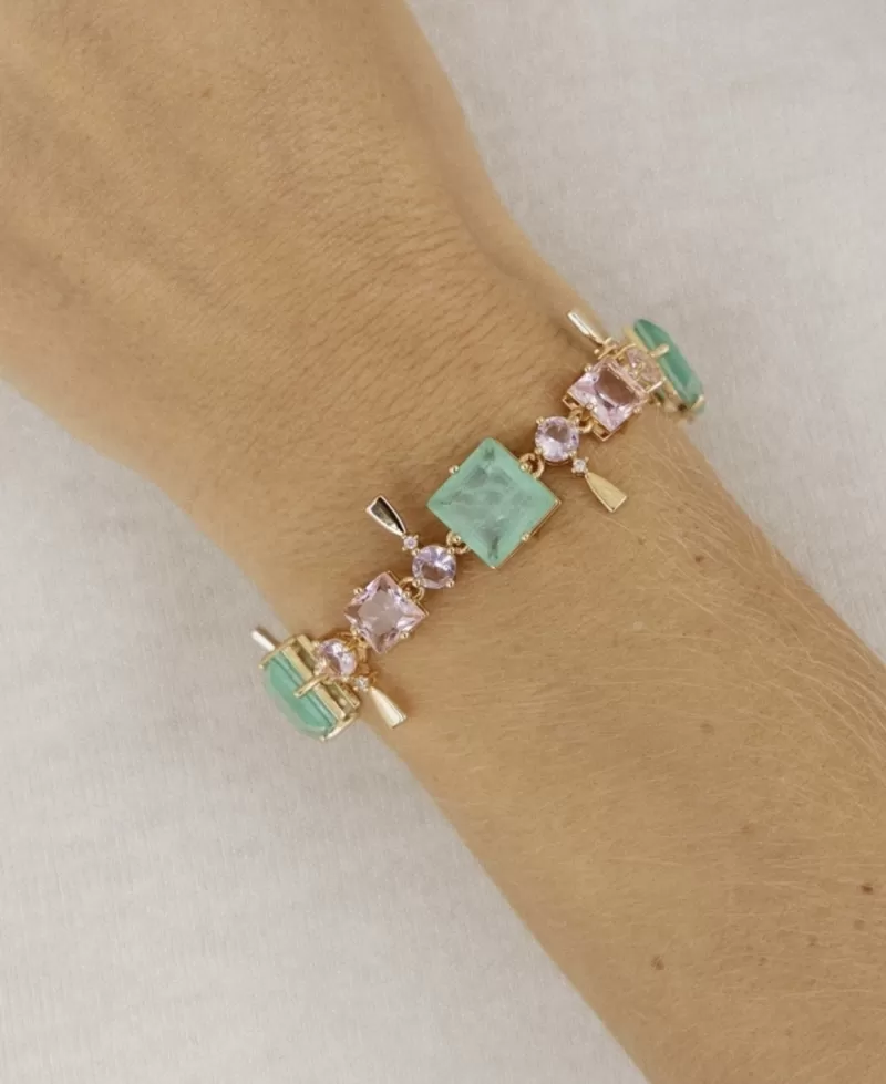 Mikabe - Btanklet Crystals Tourmaline Fusion and Rose - MK1340 Mikabe - Btanklet Crystals Tourmaline Fusion and Rose - MK1340
