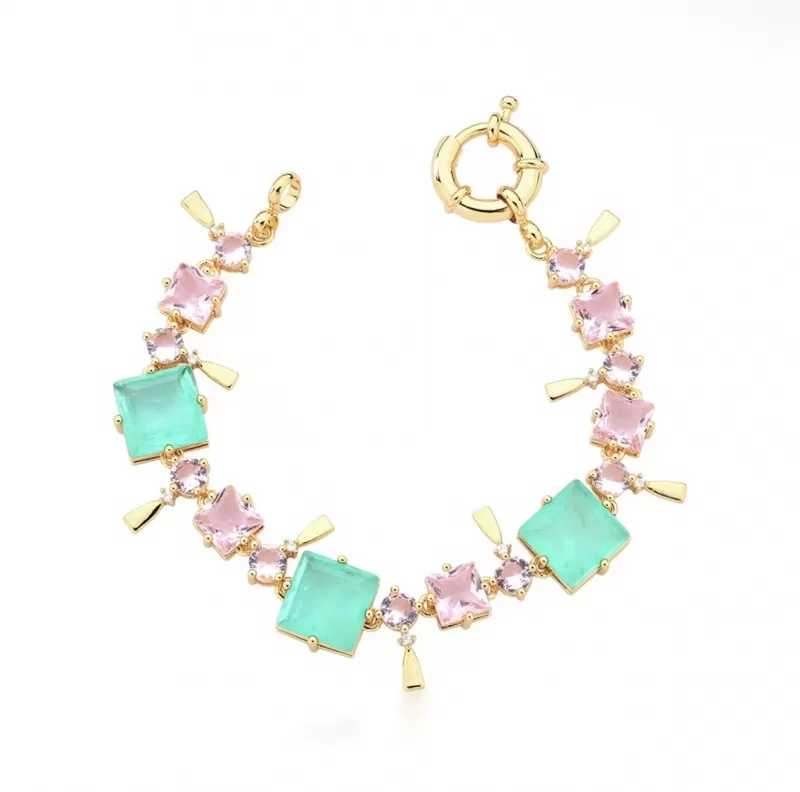 Mikabe - Btanklet Crystals Tourmaline Fusion and Rose - MK1340