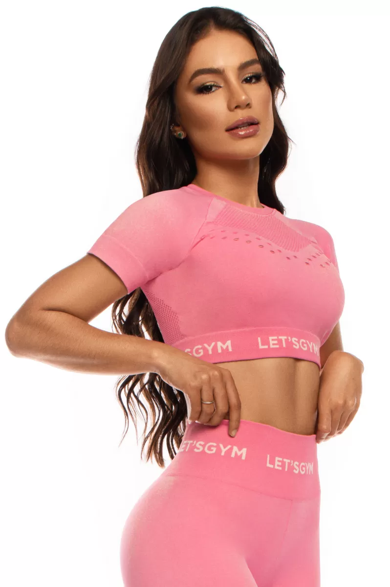 Lets Gym - Top Seamless Flex Pink - 1691RO Lets Gym - Top Seamless Flex Pink - 1691RO