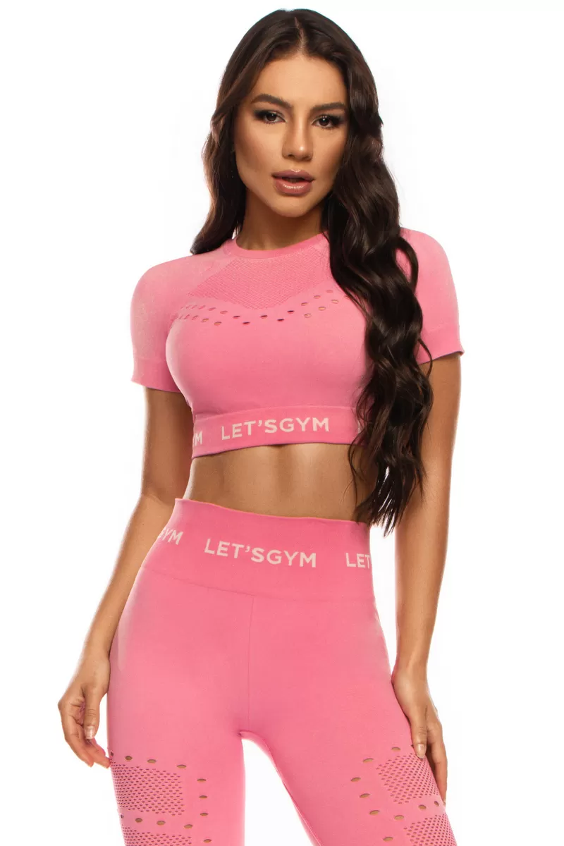 Lets Gym - Top Seamless Flex Pink - 1691RO