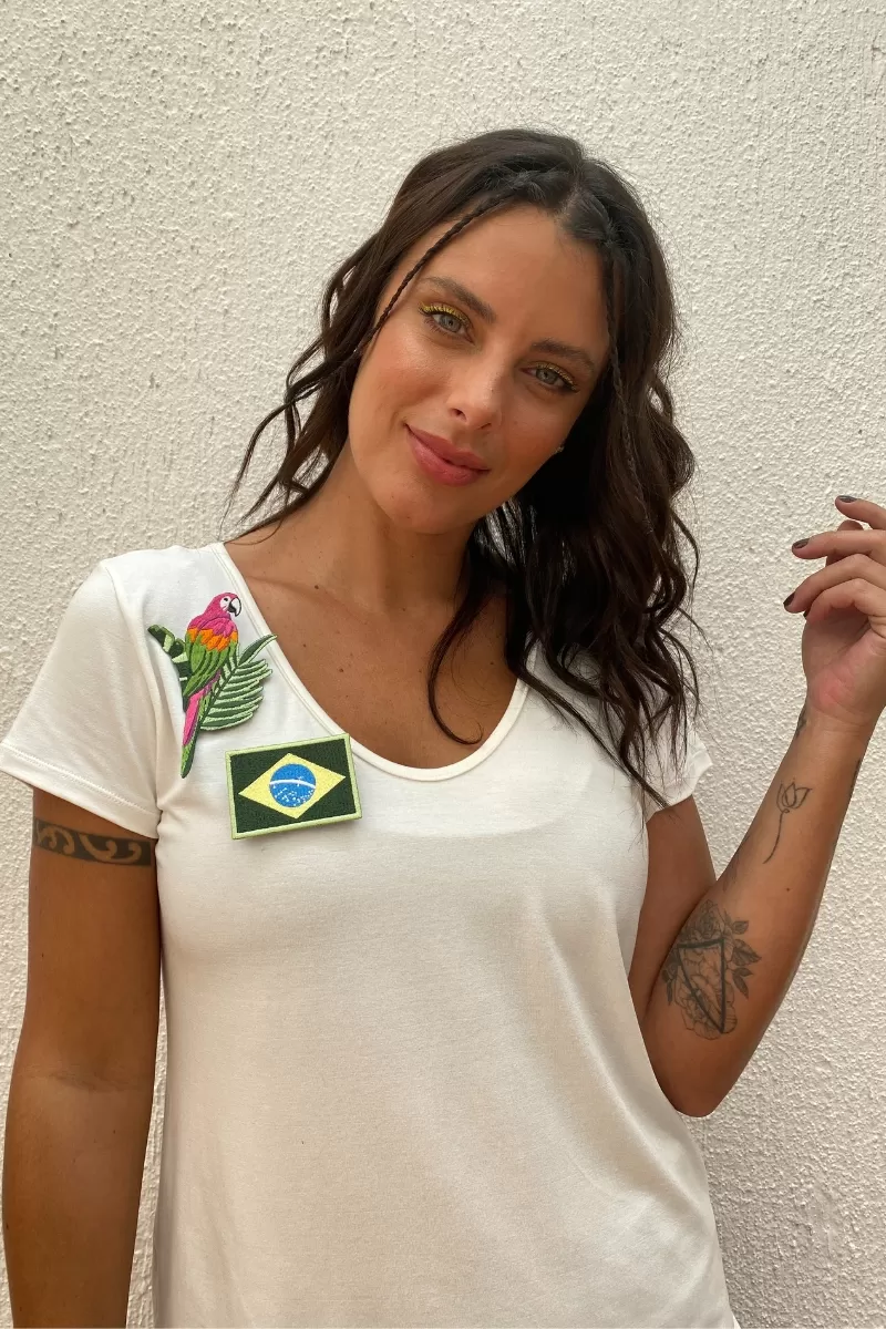Trilha Verão - Camisa lu - J1722 VISCO PATCH COPA