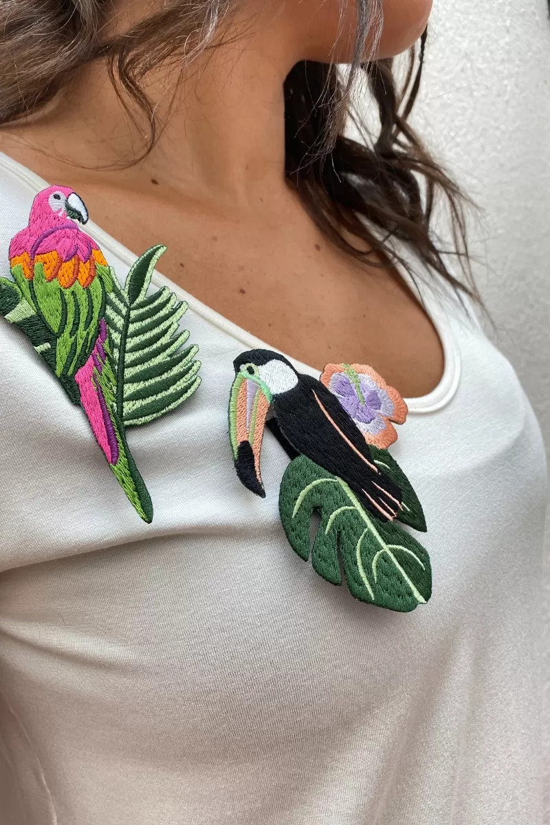 Trilha Verão - Camisa lu - J1722 VISCO PATCH COPA