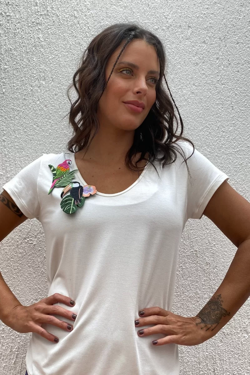 Trilha Verão - Camisa lu - J1722 VISCO PATCH COPA