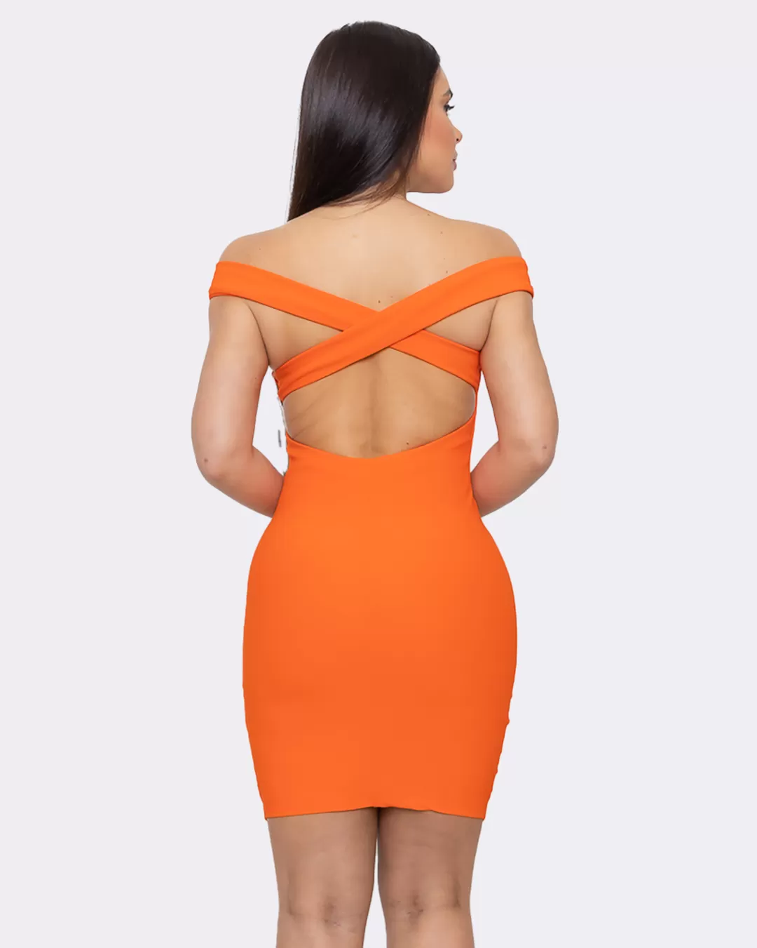 Limone - Dress Limone Justo Shoulder to Shoulder Orange - 03-3781LARAN Limone - Dress Limone Justo Shoulder to Shoulder Orange - 03-3781LARAN