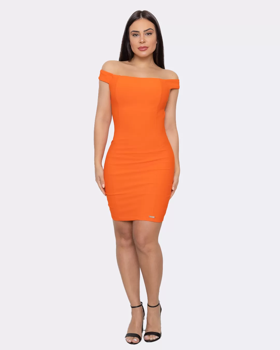 Limone - Dress Limone Justo Shoulder to Shoulder Orange - 03-3781LARAN Limone - Dress Limone Justo Shoulder to Shoulder Orange - 03-3781LARAN