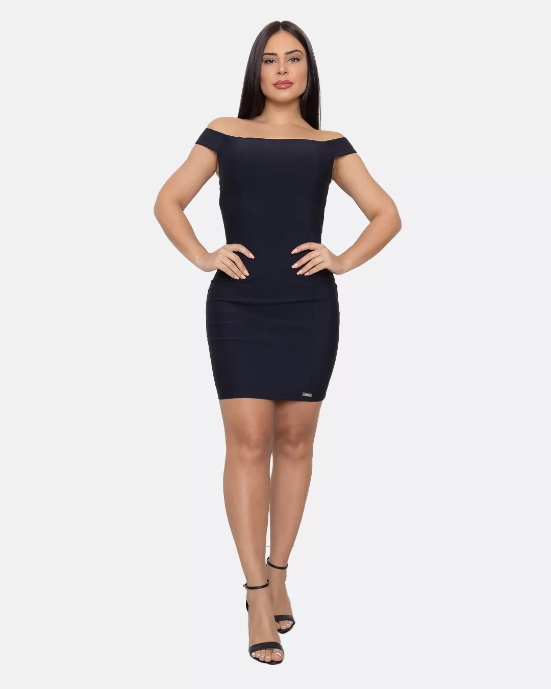 Limone - Dress Limone Just Shoulder to Shoulder Black - 03-3781PRETO Limone - Dress Limone Just Shoulder to Shoulder Black - 03-3781PRETO