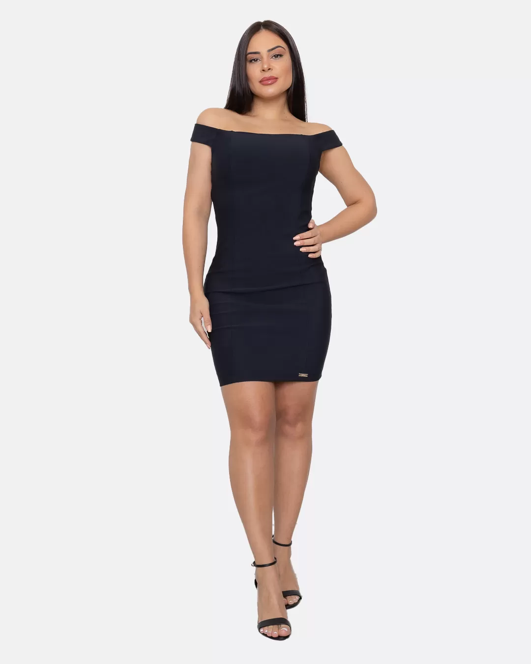 Limone - Dress Limone Just Shoulder to Shoulder Black - 03-3781PRETO Limone - Dress Limone Just Shoulder to Shoulder Black - 03-3781PRETO