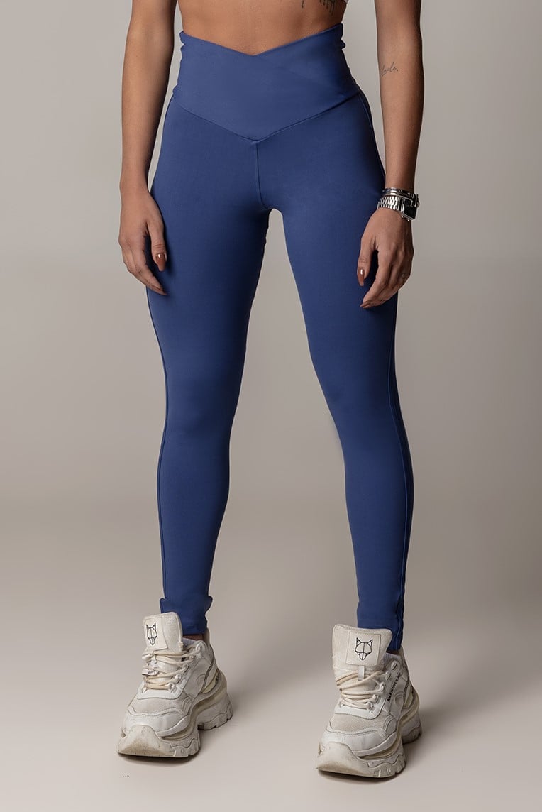 Hipkini - Leggings Walk Fitness Blue with Back Cutouts - 3339533