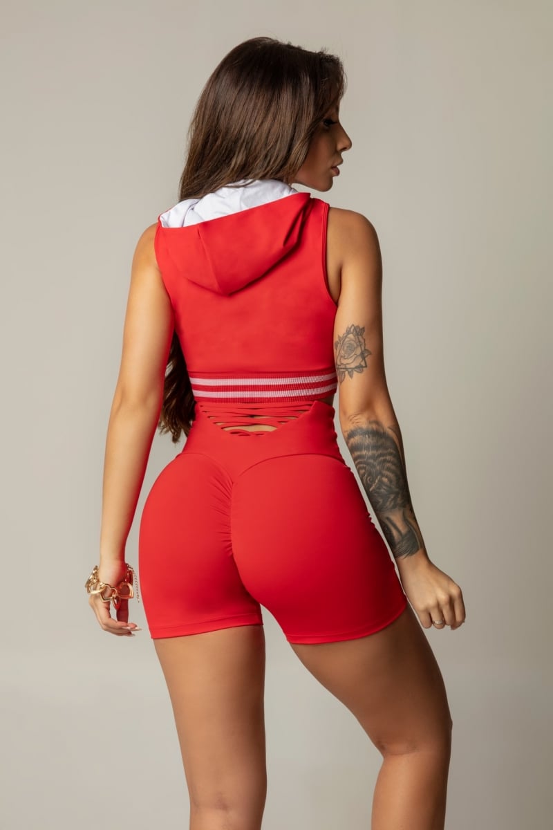 Hipkini - Red Top Game with Hood - 3339636 Hipkini - Red Top Game with Hood - 3339636