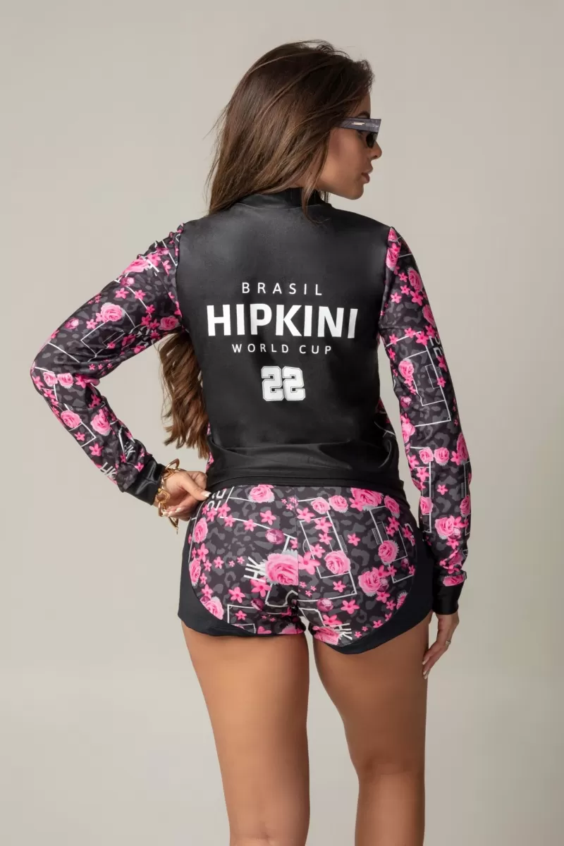 Hipkini - Game Fitness Shorts Black Floral Print - 3339643 Hipkini - Game Fitness Shorts Black Floral Print - 3339643