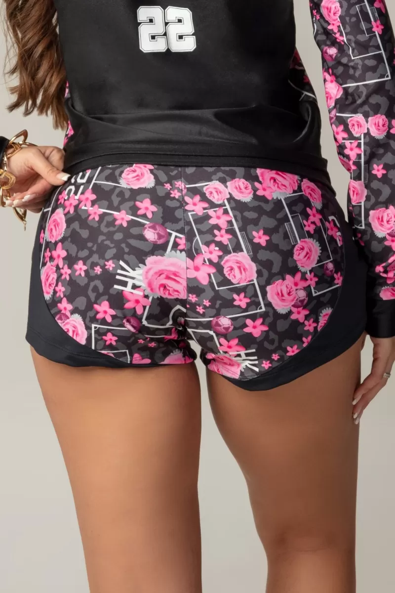 Hipkini - Game Fitness Shorts Black Floral Print - 3339643 Hipkini - Game Fitness Shorts Black Floral Print - 3339643
