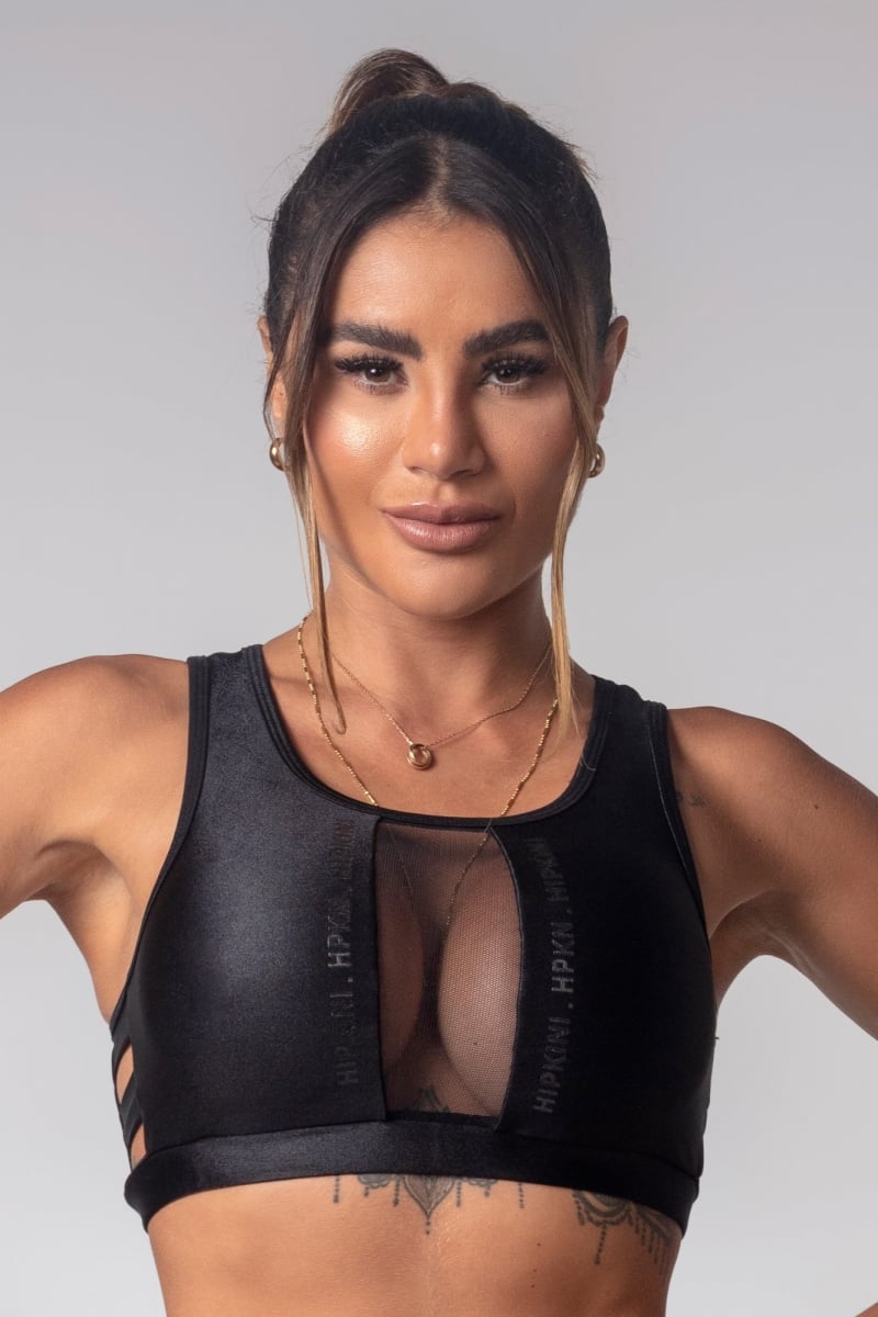 Hipkini - Top Game Fitness Black with tulle - 3339650 Hipkini - Top Game Fitness Black with tulle - 3339650