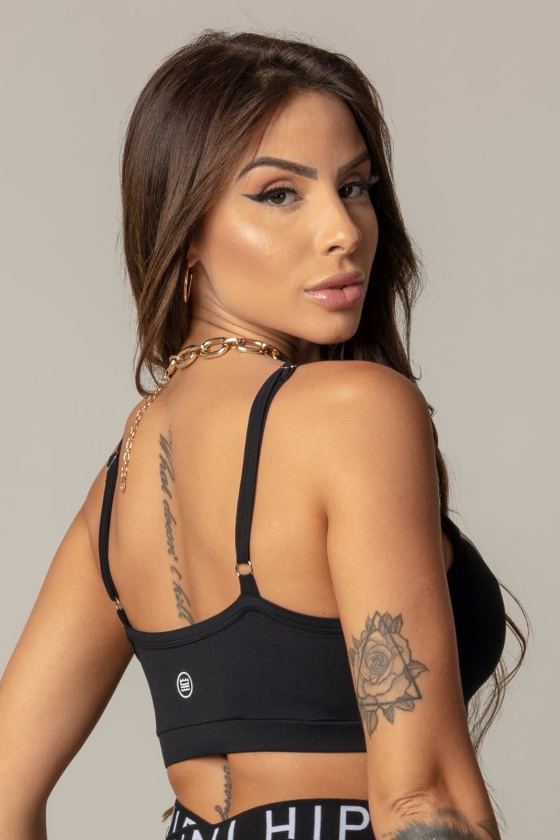 Hipkini - Top Game Fitness Black Floral - 3339644 Hipkini - Top Game Fitness Black Floral - 3339644