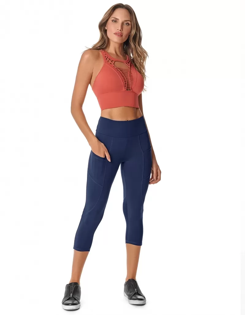 Vestem - Navy Blue Energy Leggings - LEG75.ESS.C0028 Vestem - Navy Blue Energy Leggings - LEG75.ESS.C0028